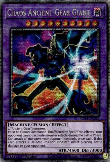 Chaos Ancient Gear Giant Quarter Century Secret Rare 25th Anniversary Tin: Dueling Mirrors Yu-Gi-Oh! card