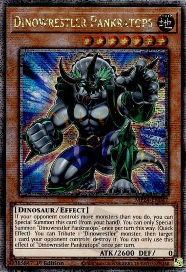 Dinowrestler Pankratops Quarter Century Secret Rare 25th Anniversary Tin: Dueling Mirrors Yu-Gi-Oh! card