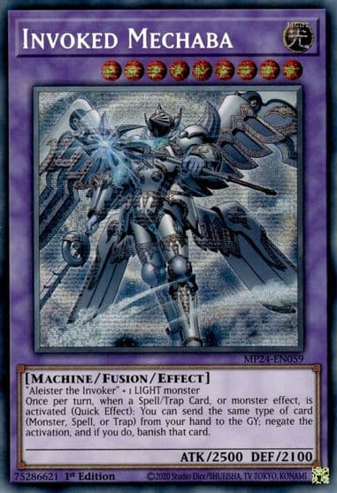 Invoked Mechaba Alternate Art 25th Anniversary Tin: Dueling Mirrors Yu-Gi-Oh! card