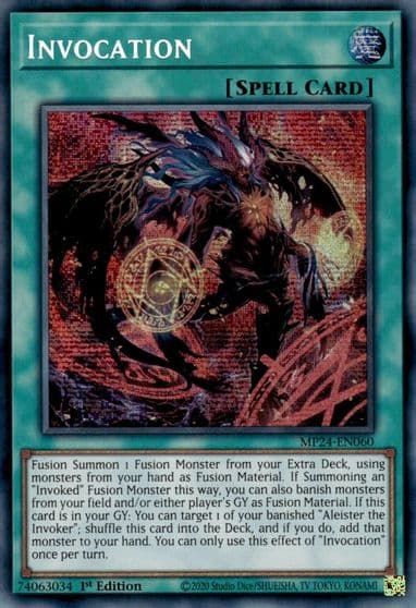 Invocation Alternate Art 25th Anniversary Tin: Dueling Mirrors Yu-Gi-Oh! card