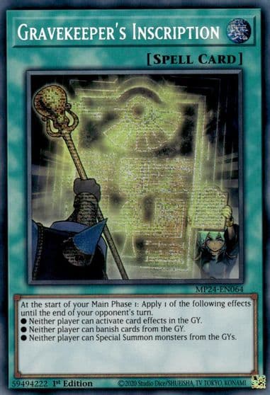 Gravekeepers Inscription 25th Anniversary Tin: Dueling Mirrors Yu-Gi-Oh! card