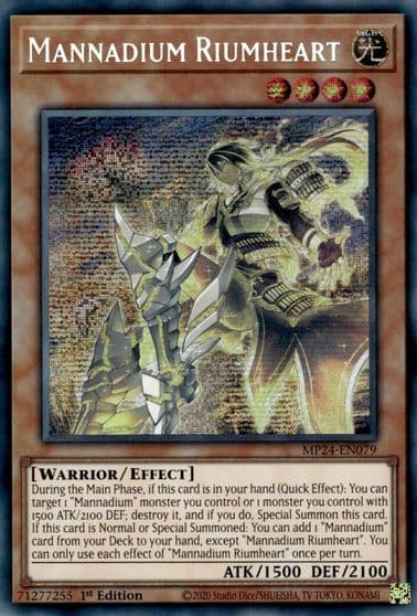 Mannadium Riumheart 25th Anniversary Tin: Dueling Mirrors Yu-Gi-Oh! card