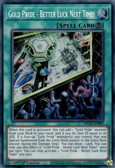Gold Pride Better Luck Next Time 25th Anniversary Tin: Dueling Mirrors Yu-Gi-Oh! card