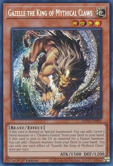 Gazelle the King of Mythical Claws 25th Anniversary Tin: Dueling Mirrors Yu-Gi-Oh! card