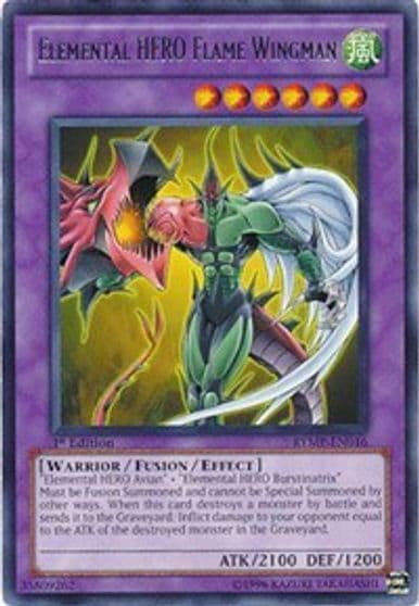 Elemental HERO Flame Wingman Ra Yellow Mega Pack Yu-Gi-Oh! card