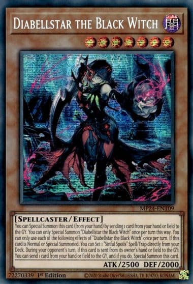 Diabellstar the Black Witch 25th Anniversary Tin: Dueling Mirrors Yu-Gi-Oh! card