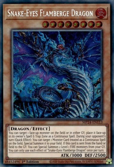 Snake Eyes Flamberge Dragon 25th Anniversary Tin: Dueling Mirrors Yu-Gi-Oh! card
