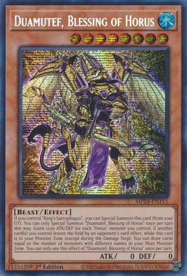 Duamutef Blessing of Horus 25th Anniversary Tin: Dueling Mirrors Yu-Gi-Oh! card