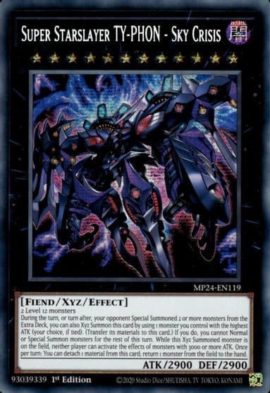 Super Starslayer TY PHON Sky Crisis 25th Anniversary Tin: Dueling Mirrors Yu-Gi-Oh! card