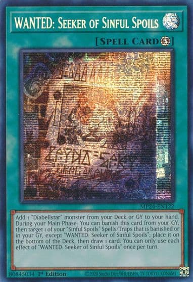 WANTED Seeker of Sinful Spoils 25th Anniversary Tin: Dueling Mirrors Yu-Gi-Oh! card