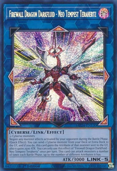 Firewall Dragon Darkfluid Neo Tempest Terahertz 25th Anniversary Tin: Dueling Mirrors Yu-Gi-Oh! card