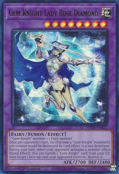 Gem Knight Lady Rose Diamond 25th Anniversary Tin: Dueling Mirrors Yu-Gi-Oh! card