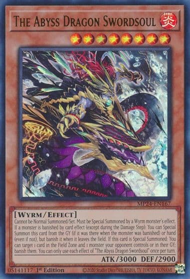 The Abyss Dragon Swordsoul 25th Anniversary Tin: Dueling Mirrors Yu-Gi-Oh! card