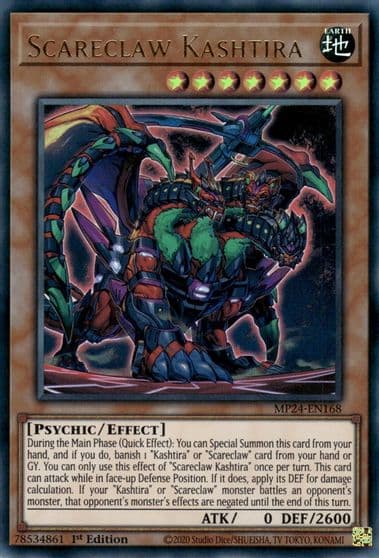 Scareclaw Kashtira 25th Anniversary Tin: Dueling Mirrors Yu-Gi-Oh! card