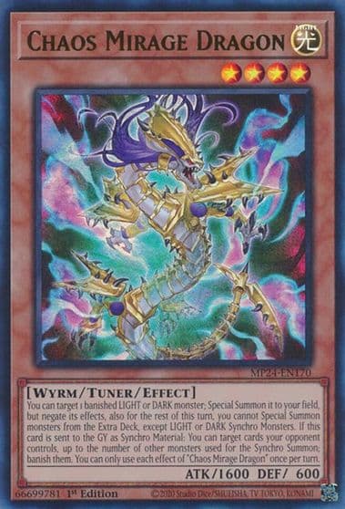 Chaos Mirage Dragon 25th Anniversary Tin: Dueling Mirrors Yu-Gi-Oh! card