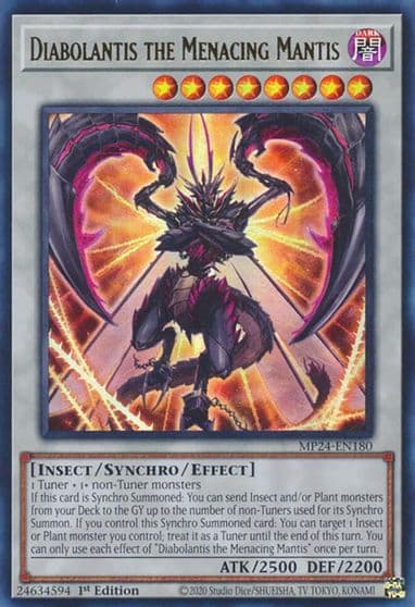 Diabolantis the Menacing Mantis 25th Anniversary Tin: Dueling Mirrors Yu-Gi-Oh! card
