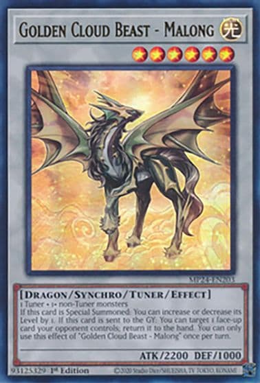 Golden Cloud Beast Malong 25th Anniversary Tin: Dueling Mirrors Yu-Gi-Oh! card