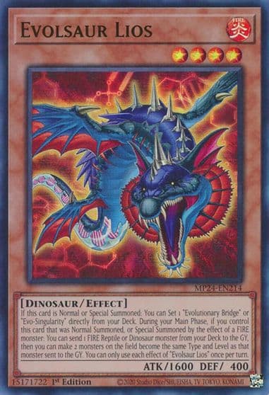 Evolsaur Lios 25th Anniversary Tin: Dueling Mirrors Yu-Gi-Oh! card