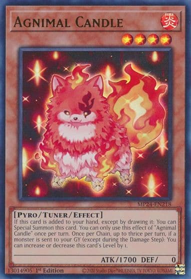 Agnimal Candle 25th Anniversary Tin: Dueling Mirrors Yu-Gi-Oh! card
