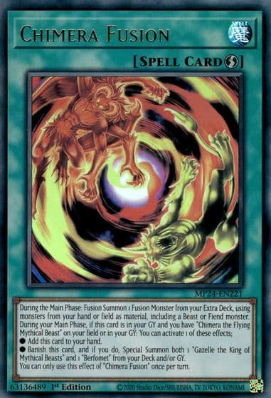 Chimera Fusion 25th Anniversary Tin: Dueling Mirrors Yu-Gi-Oh! card