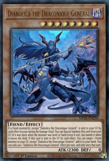 Diabolica the Draconique General 25th Anniversary Tin: Dueling Mirrors Yu-Gi-Oh! card