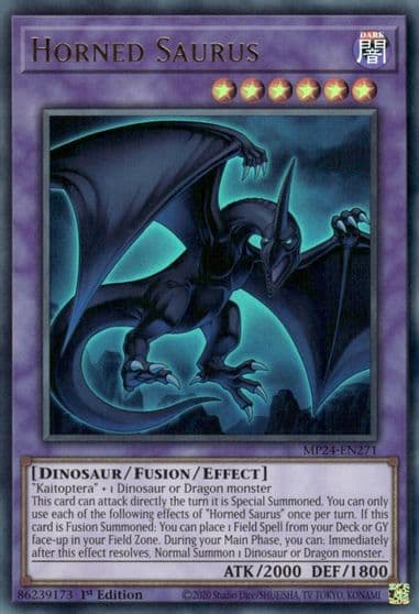Horned Saurus 25th Anniversary Tin: Dueling Mirrors Yu-Gi-Oh! card