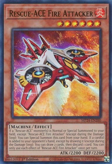 Rescue ACE Fire Attacker 25th Anniversary Tin: Dueling Mirrors Yu-Gi-Oh! card