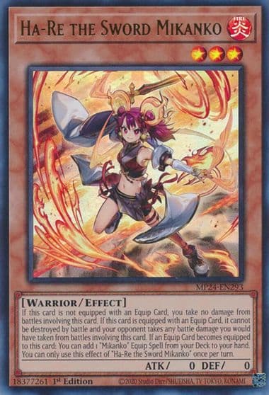 Ha Re the Sword Mikanko 25th Anniversary Tin: Dueling Mirrors Yu-Gi-Oh! card