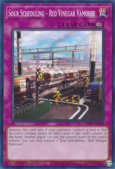 Sour Scheduling Red Vinegar Vamoose 25th Anniversary Tin: Dueling Mirrors Yu-Gi-Oh! card