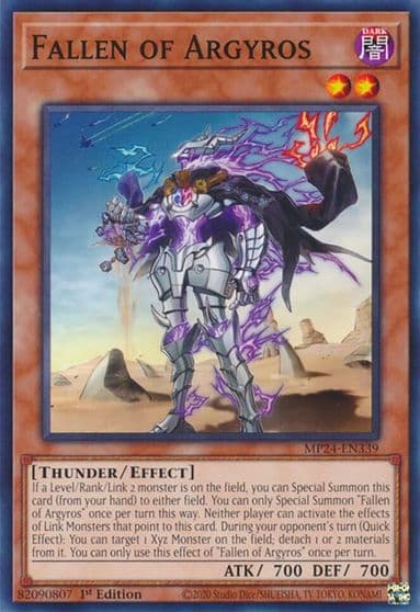 Fallen of Argyros 25th Anniversary Tin: Dueling Mirrors Yu-Gi-Oh! card