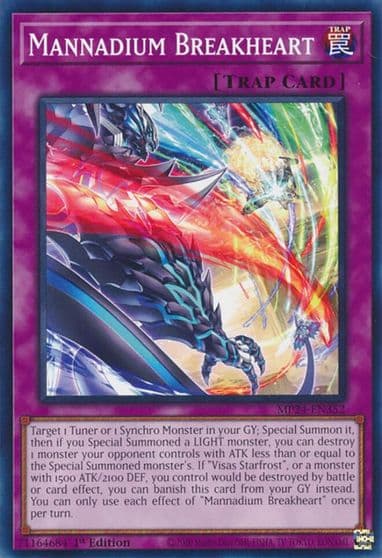 Mannadium Breakheart 25th Anniversary Tin: Dueling Mirrors Yu-Gi-Oh! card