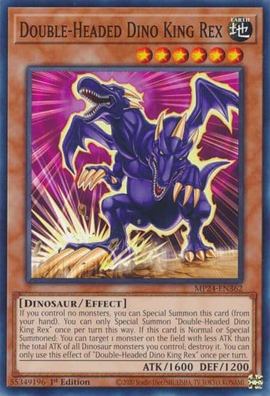 Double Headed Dino King Rex 25th Anniversary Tin: Dueling Mirrors Yu-Gi-Oh! card