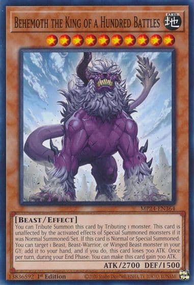 Behemoth the King of a Hundred Battles 25th Anniversary Tin: Dueling Mirrors Yu-Gi-Oh! card