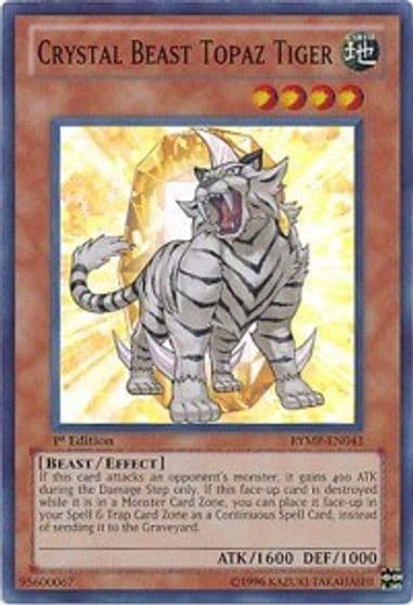 Crystal Beast Topaz Tiger Ra Yellow Mega Pack Yu-Gi-Oh! card