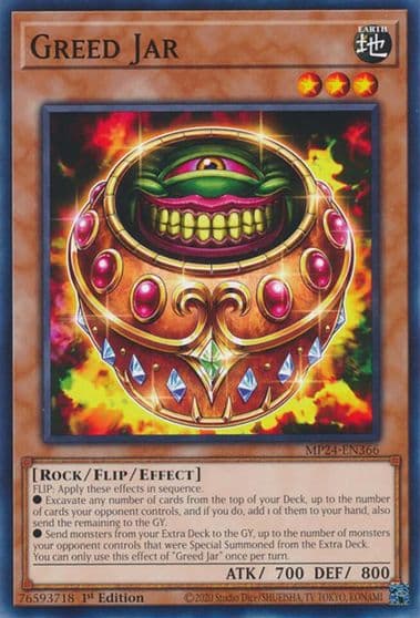 Greed Jar 25th Anniversary Tin: Dueling Mirrors Yu-Gi-Oh! card