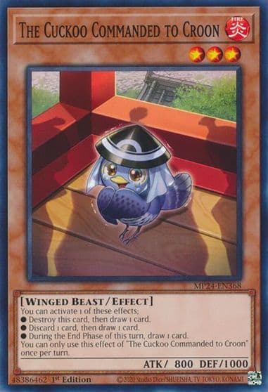 The Cuckoo Commanded to Croon 25th Anniversary Tin: Dueling Mirrors Yu-Gi-Oh! card