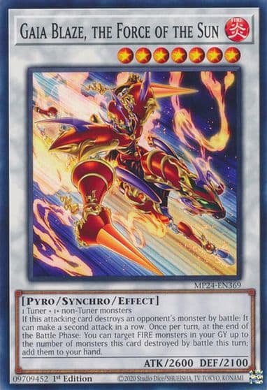 Gaia Blaze the Force of the Sun 25th Anniversary Tin: Dueling Mirrors Yu-Gi-Oh! card
