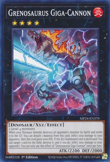 Grenosaurus Giga Cannon 25th Anniversary Tin: Dueling Mirrors Yu-Gi-Oh! card
