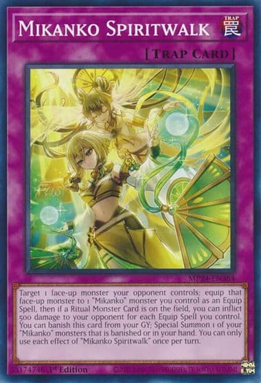Mikanko Spiritwalk 25th Anniversary Tin: Dueling Mirrors Yu-Gi-Oh! card