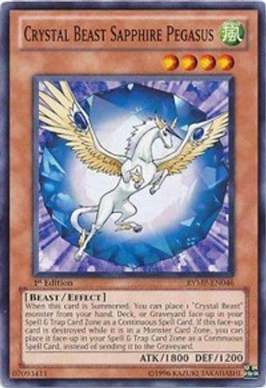 Crystal Beast Sapphire Pegasus Ra Yellow Mega Pack Yu-Gi-Oh! card