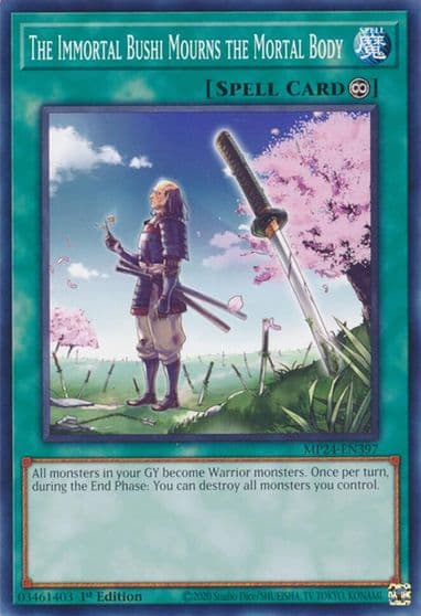 The Immortal Bushi Mourns the Mortal Body 25th Anniversary Tin: Dueling Mirrors Yu-Gi-Oh! card