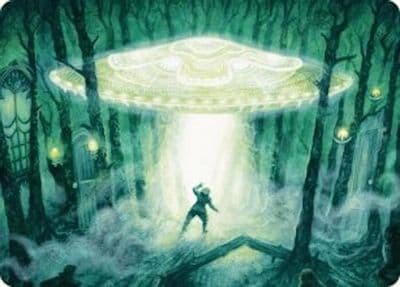 Unidentified Hovership Art Card Art Series: Duskmourn: House of Horror Magic card