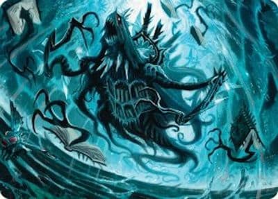 Overlord of the Floodpits Art Card Art Series: Duskmourn: House of Horror Magic card
