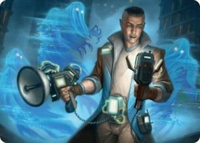 Paranormal Analyst Art Card Art Series: Duskmourn: House of Horror Magic card