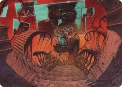 Lets Play a Game Art Card Art Series: Duskmourn: House of Horror Magic card