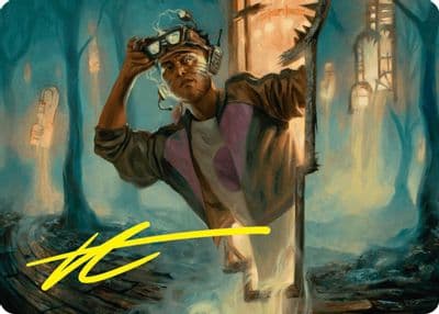 House Cartographer Art Card Gold Stamped Signature Art Series: Duskmourn: House of Horror Magic card