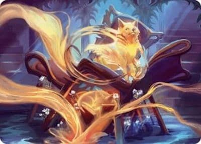 Inquisitive Glimmer Art Card Art Series: Duskmourn: House of Horror Magic card