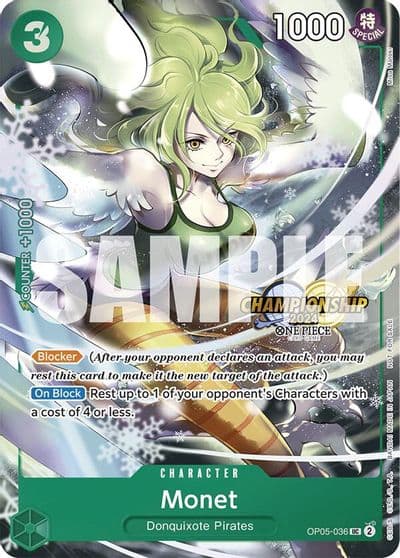 Monet CS 2024 Event Pack One Piece Promotion Cards One Piece card