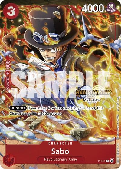 Sabo CS 2024 Event Pack One Piece Promotion Cards One Piece card