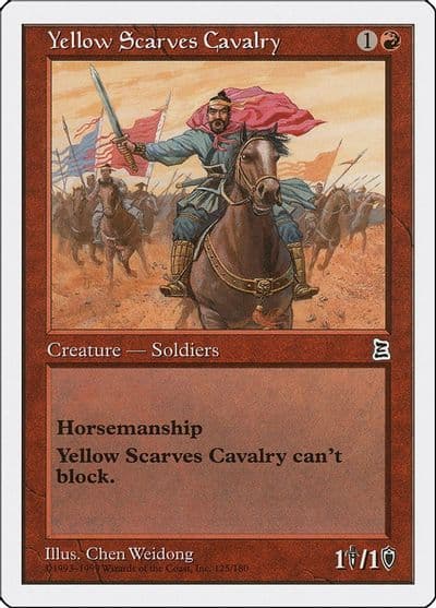 Yellow Scarves Cavalry Portal Three Kingdoms Magic card
